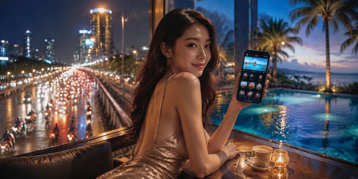 Người dùng tại TP.HCM ngồi cà phê tra cứu kết quả xổ số miền Nam trên điện thoại di động