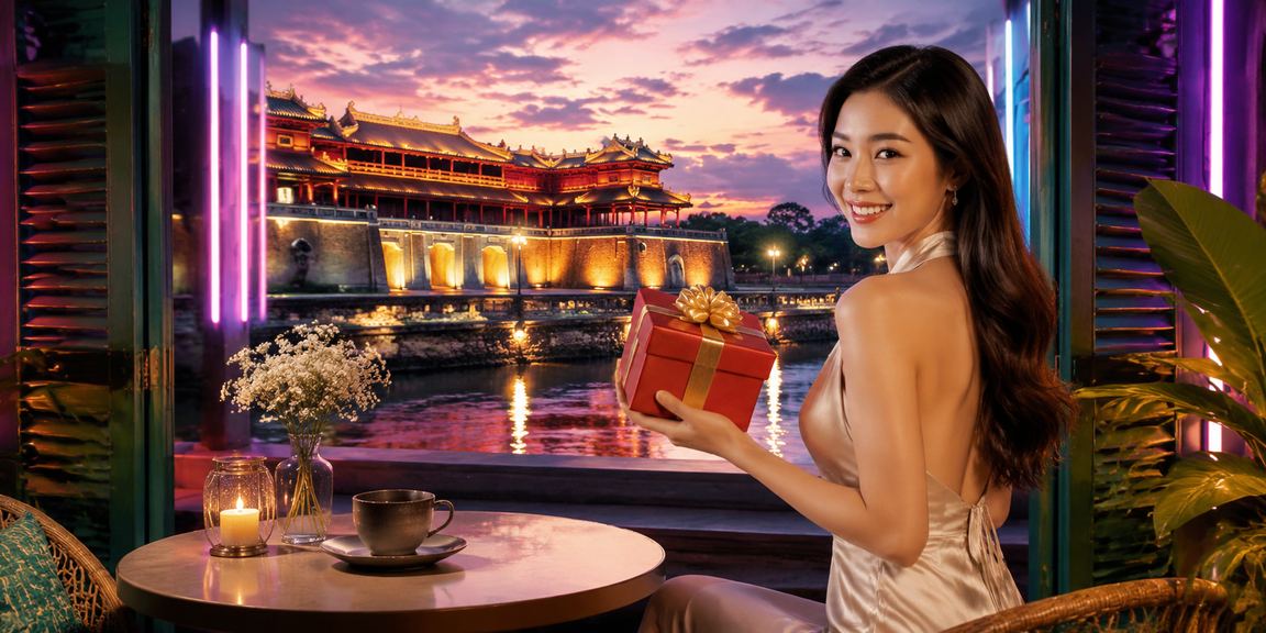 Người chơi bài tại quán cà phê Huế với không khí thân thiện